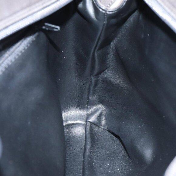 BALLY Shoulder Bag Leather Gray Auth yb580 - Picture 12 of 16